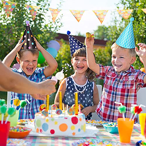 Feesthoedjes voor verjaardagen, kinderverjaardagen, feesthoeden, luchtrood, fluitje en Happy Birthday-banner… - Image 8