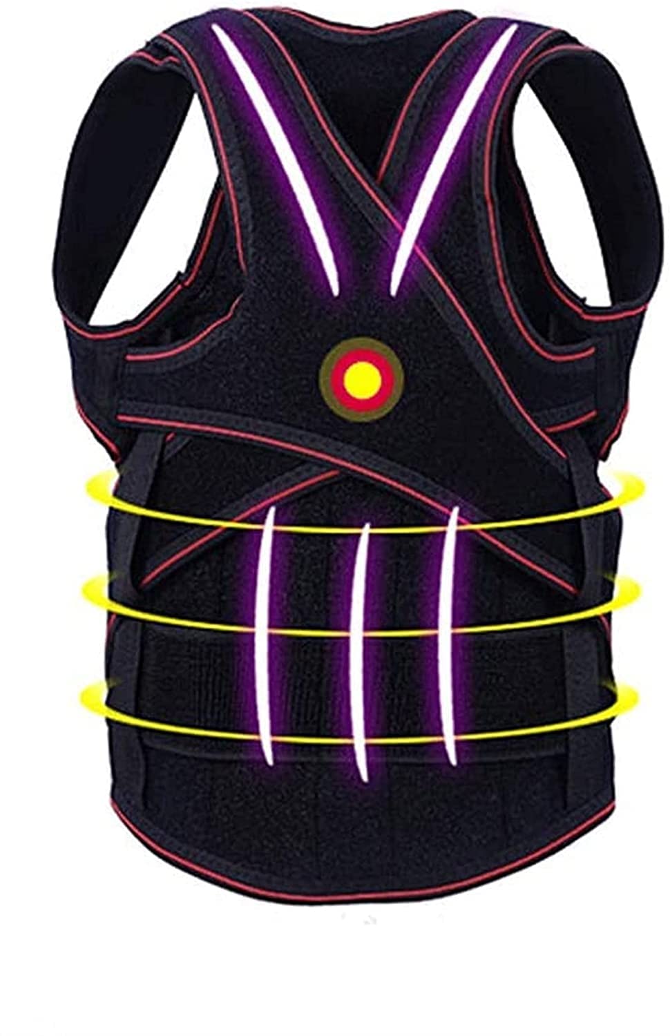 Całkowity Korektor Postury, Kids HuntbackBest Ergonomic Back Brace pomaga poprawić postawy Kyfozę klatki piersiowej Brace(S)
