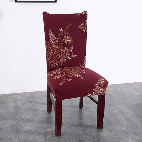 Vista 141 de YISUN Fundas para sillas de comedor, fundas elásticas de elastano para asiento de silla, extraíbles y lavables, fundas protectoras para sillas