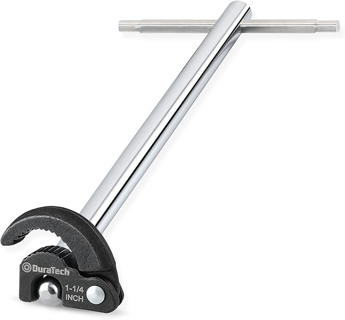 DURATECH 11" Basin Wrench, Sink Wrench, Adjustable Tap Nut Spanner