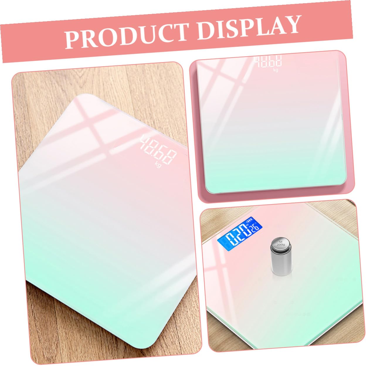 Babywaage mit Lcd Display, Hochpräzise, 0, 2–180kg, Hellgrün | Abs Kunststoff und Gehärtetes Glas, Einheit Umschaltbar, Gewichtskontrolle für Säuglinge und Kleinkinder