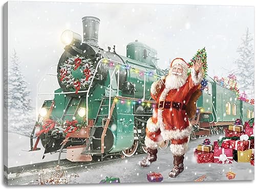 alottagifts Cat Tea Time, lienzo iluminado para pared, 16 x 12 pulgadas con temporizador, diseño de lienzo LED para pared, obra de arte moderna para