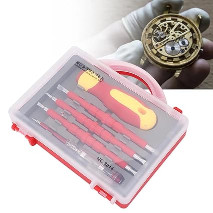 KRESHU Professional Multi-Purpose 5Pcs Insulated Screwdriver Set Magnetic Double Electrical Set Repair Tools for Industry Supplies for Men for Worker Electrician Use Repairing Tools (1-Set)