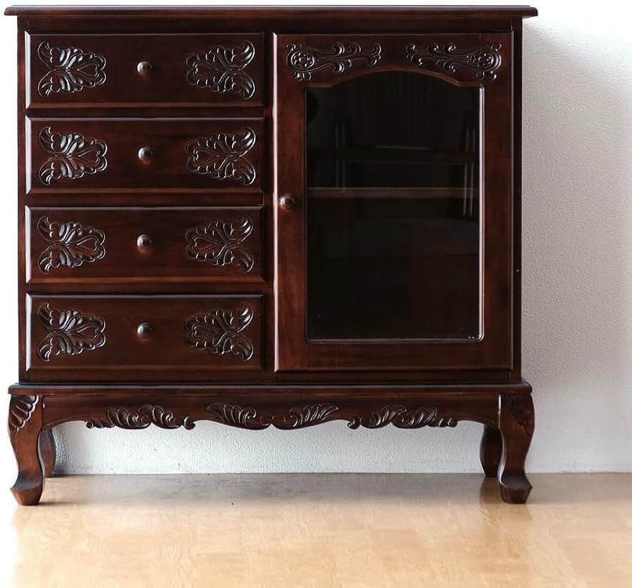 カリモク】コロニアル サイドボード キャビネット リビングボード