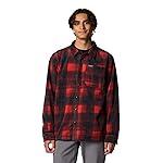 Columbia Men's Steens Mountain Printed Shirt Jacket II, Sail Red Omblur, Medium