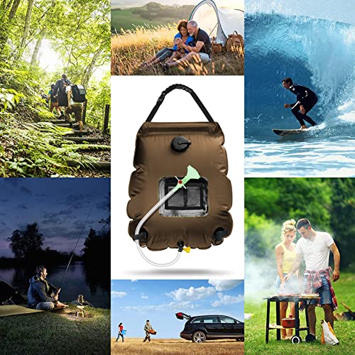 RANJIMA Doccia Solare da Campeggio, 20 l, Sacco da...