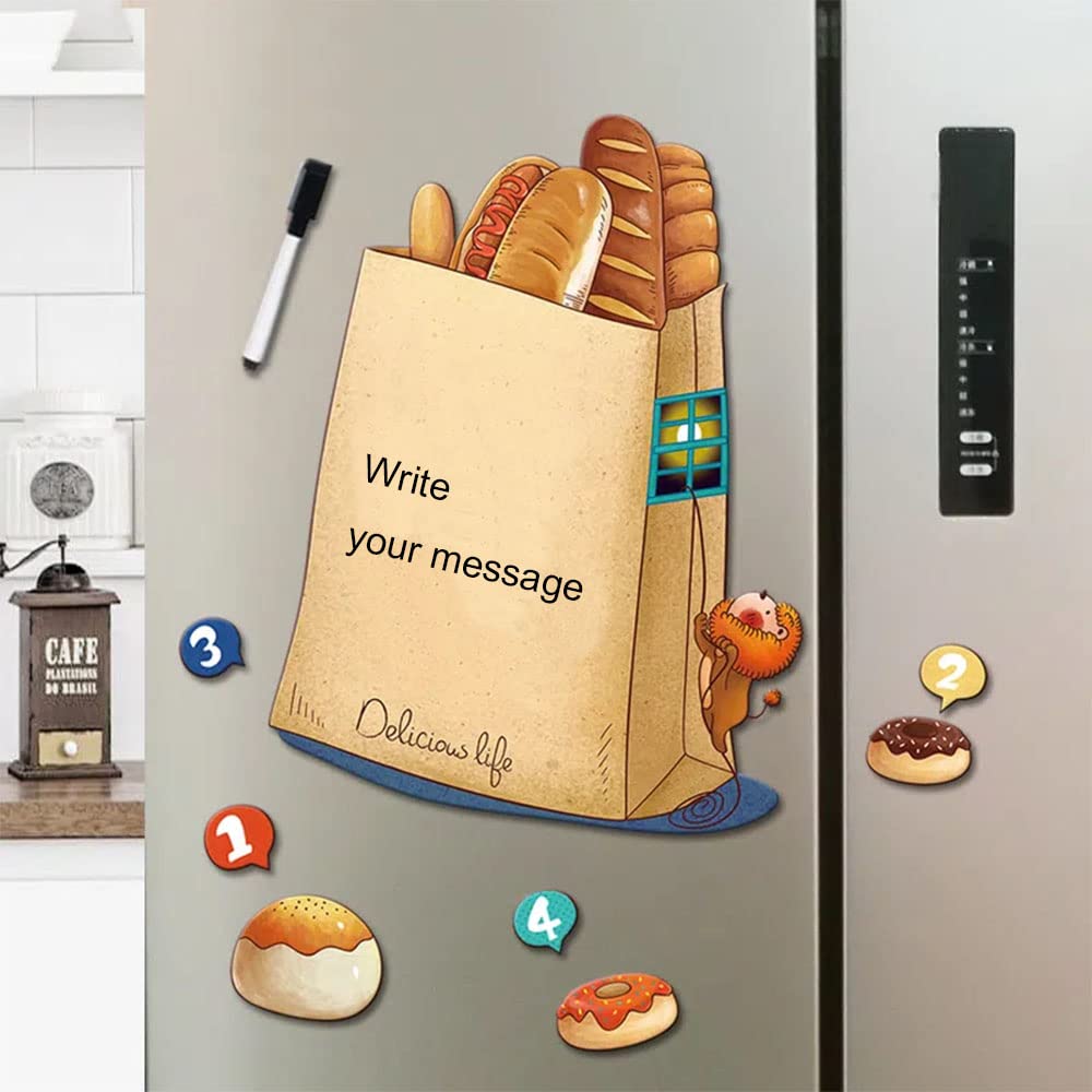 Aimant de réfrigérateur effaçable à sec mémo magnétique cuisine