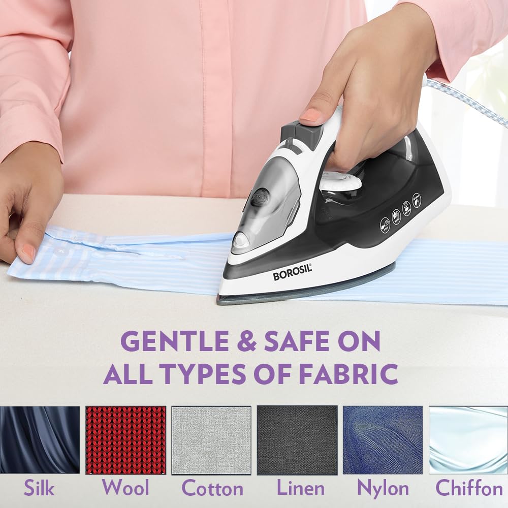 Borosil Smart Press Steam Iron - Wrinkle-Free! -8