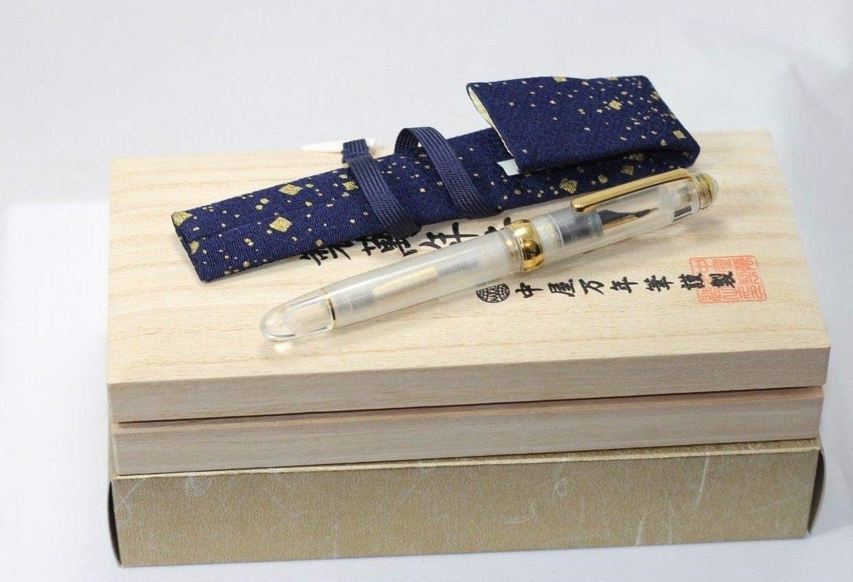 NAKAYA DEMONSTRATOR Fountain Pen 6.1" long 14K MUSIC Nib