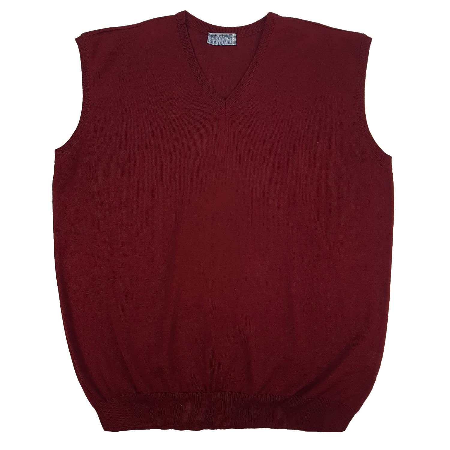 Gilet Maglione Uomo Smanicato Scollo v Senza Maniche Taglie Forti 3X 4X 5X 6X 7X 8X