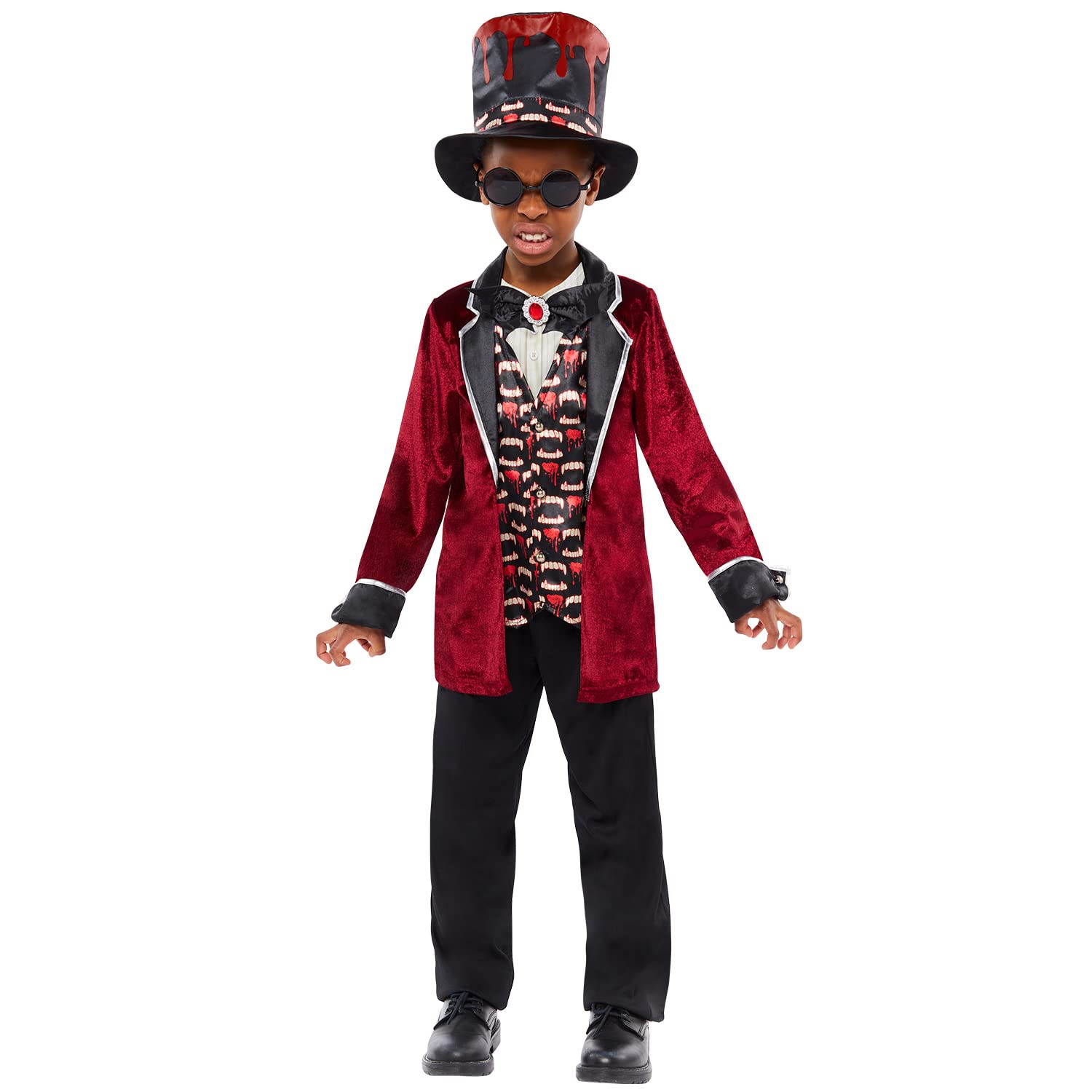 amscan 9917918 - Childs Midnight Vampire Gent Fancy Dress Gothic Halloween Costume Boys Kids