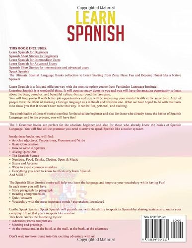 Learn Spanish: 6 Books In 1: The Ultimate Spanish Language Books Collection To Learn Starting From Zero, Have Fun And Become Fluent Like A Native Speaker #TOP1