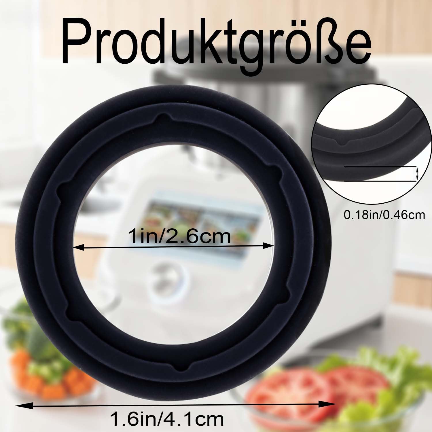 Set Di Anelli Di Tenuta In Silicone Per Ciotola Monsieur Cuisine Connect, Trend E Smart – Guarnizione Sostitutiva Per Lama, Lavabile In Lavastoviglie