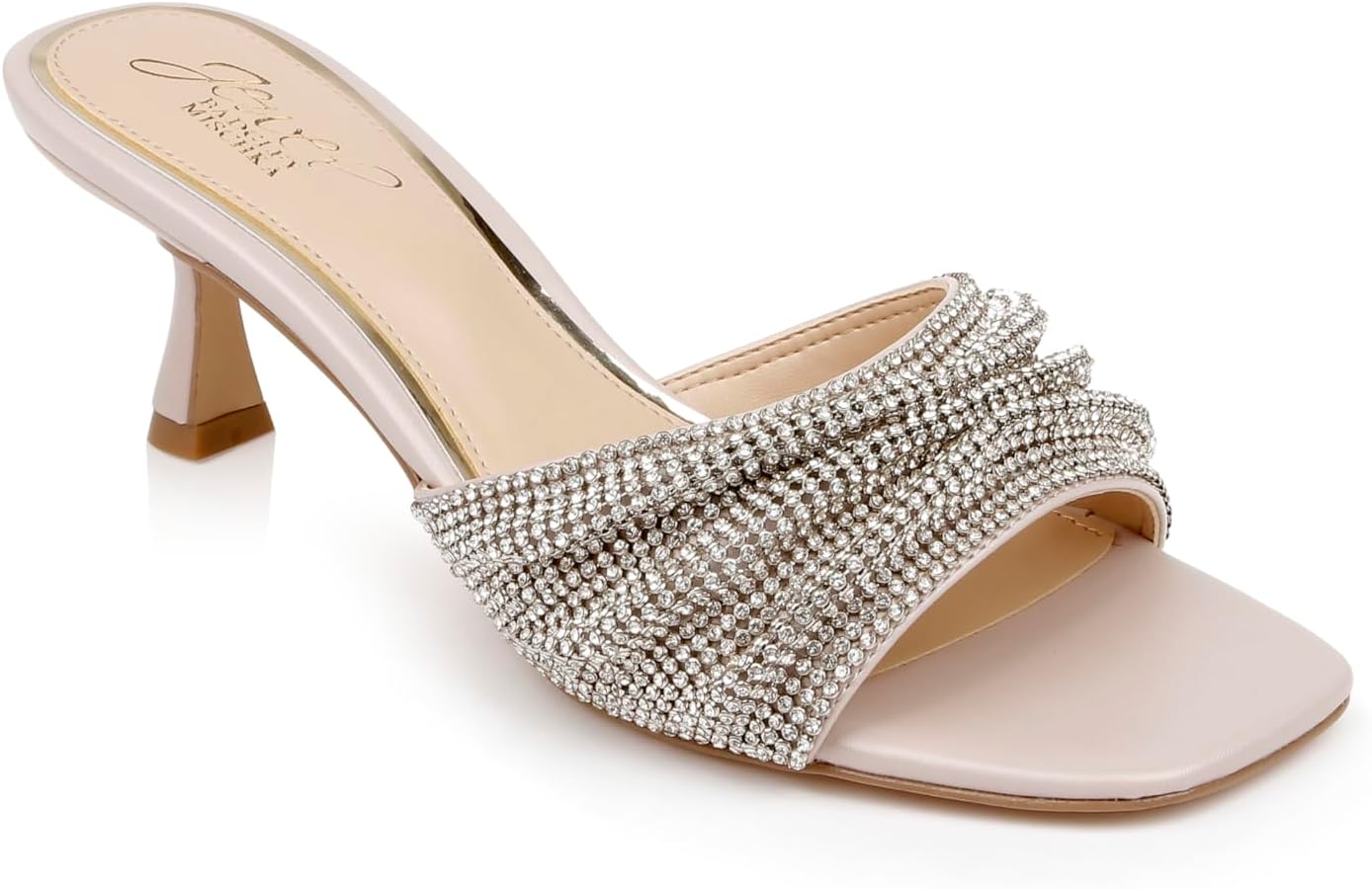 Jewel Badgley Mischka Women's Mules - Crystal Embellishments