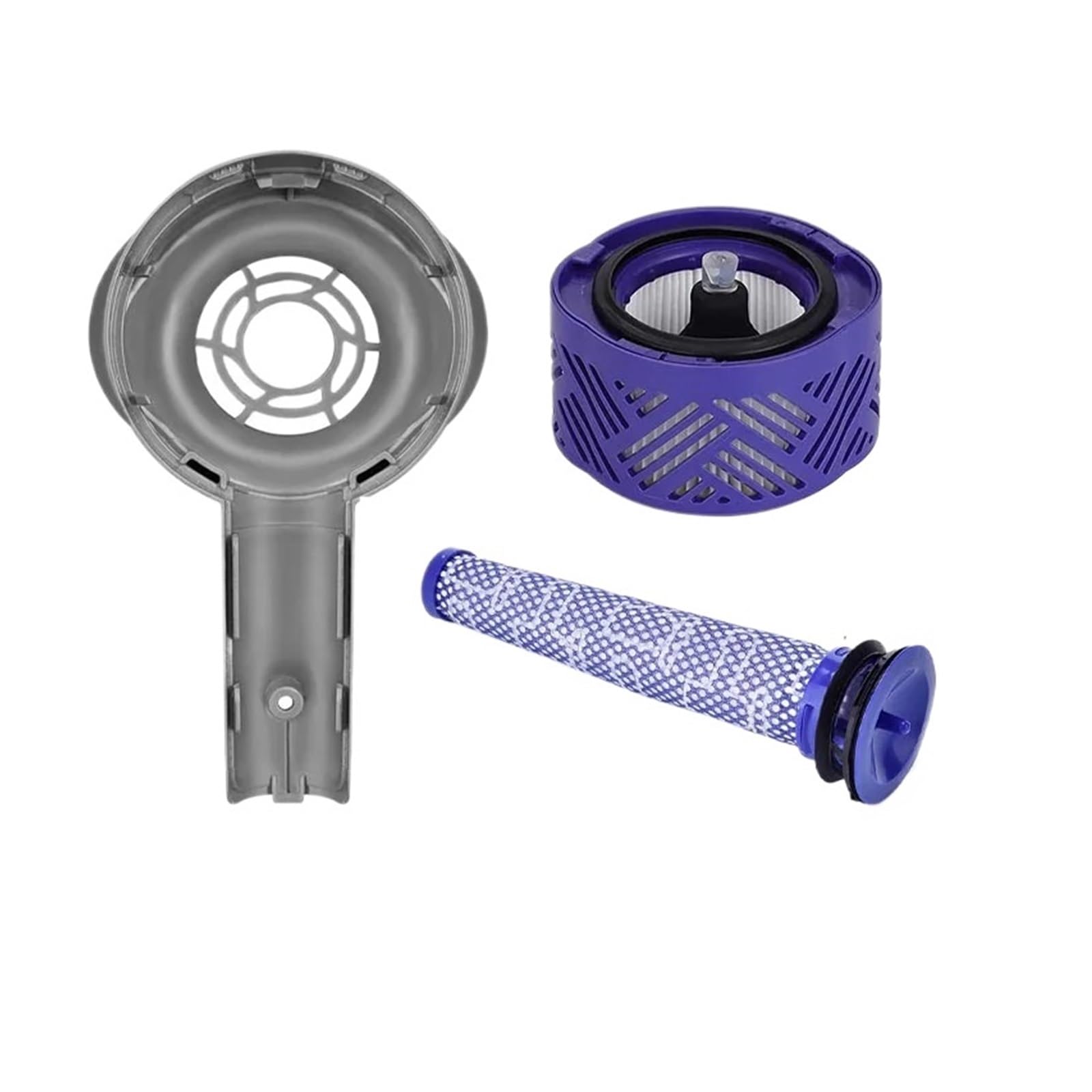 Motorrückabdeckung, kompatibel mit Dyson V6, DC58, DC59, DC62, DC72, DC74, SV03, SV04, SV05, SV06, SV07, SV09, Staubsaugerzubehör, HEPA-Filter (hellgrün)