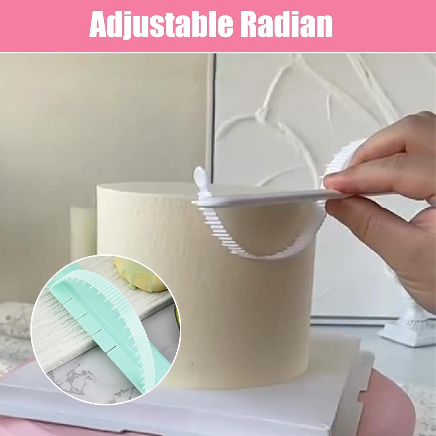 Générique Cake Arc Ruler, Fondant Curved Tool, Baking Decoration Aid Générique Cake Arc Ruler, Fondant Curved Tool, Baking Decoration Aid