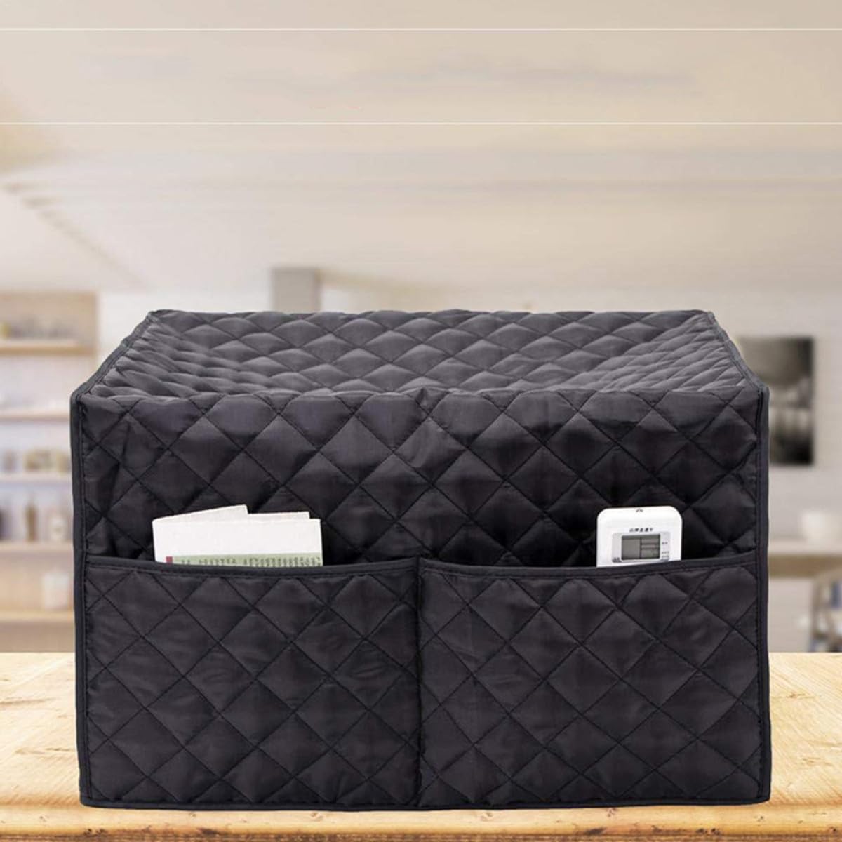 LABRIMP Cubierta para Microondas y Horno, Funda Protectora Reutilizable, con Bolsillo Frontal, Adecuado para Cocina