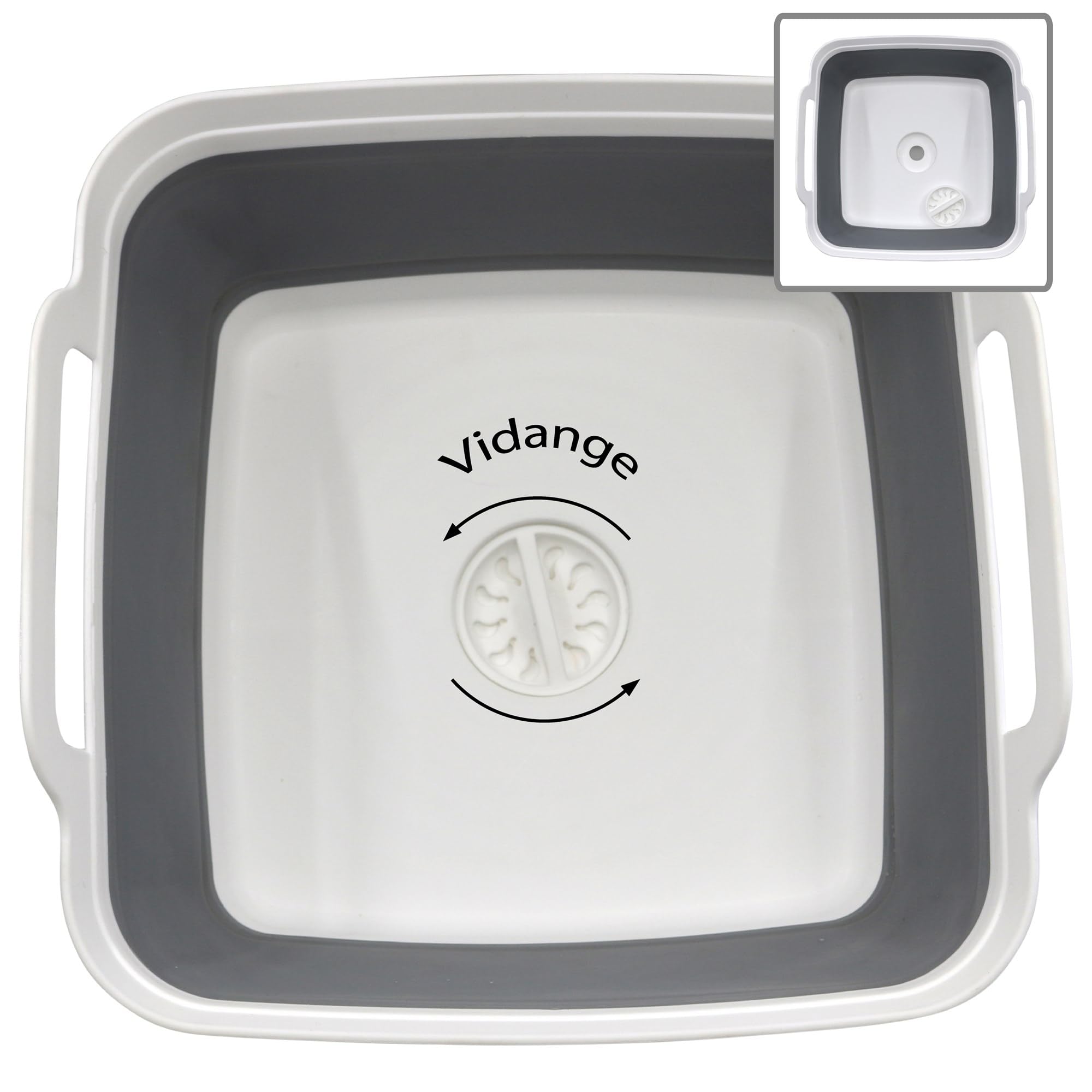 C.A.O. - Bassine rétractable 9 litres en Polypropylène/TPR - Longueur 32,5 cm - Largeur 38,5 cm - Hauteur 18 cm (dépliée) - 7 cm (pliée)