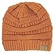 Luxury Divas Women's Thick Slouchy Knit Oversized Beanie Cap Hat One Size Rust