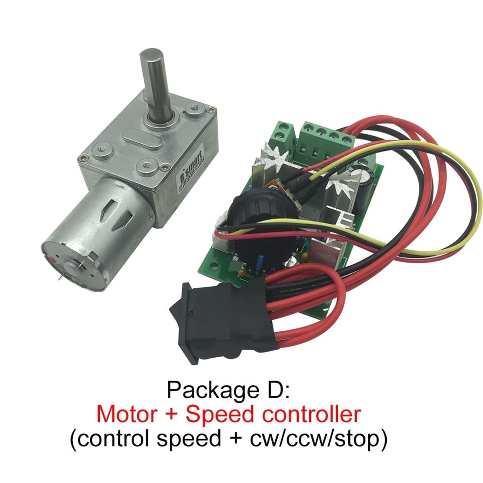 Moteurs réducteurs à vis sans fin 12 V CC 24 V CC 8 mm D7 Longueur de l'arbre 25 mm Réduction de couple élevé inversé Auto-verrouillage JGY370 Personnalisé