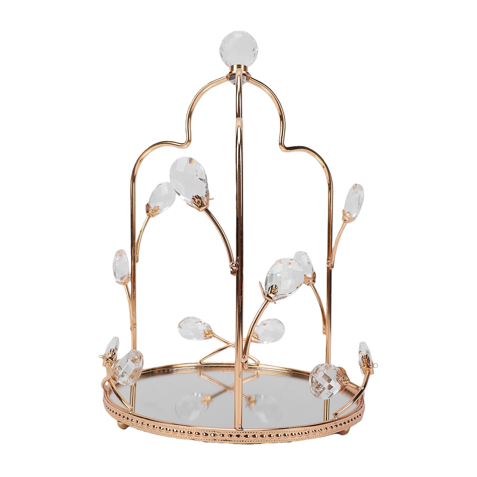 Naroote Présentoir à Gâteau en Forme de Cage d'Oiseau, Plateau de Décoratif