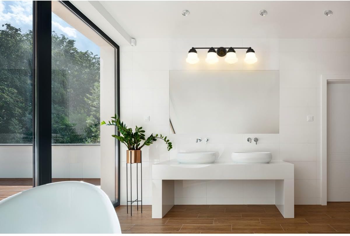 Z-Lite 4 Light Vanity 735-4V-MB, Black