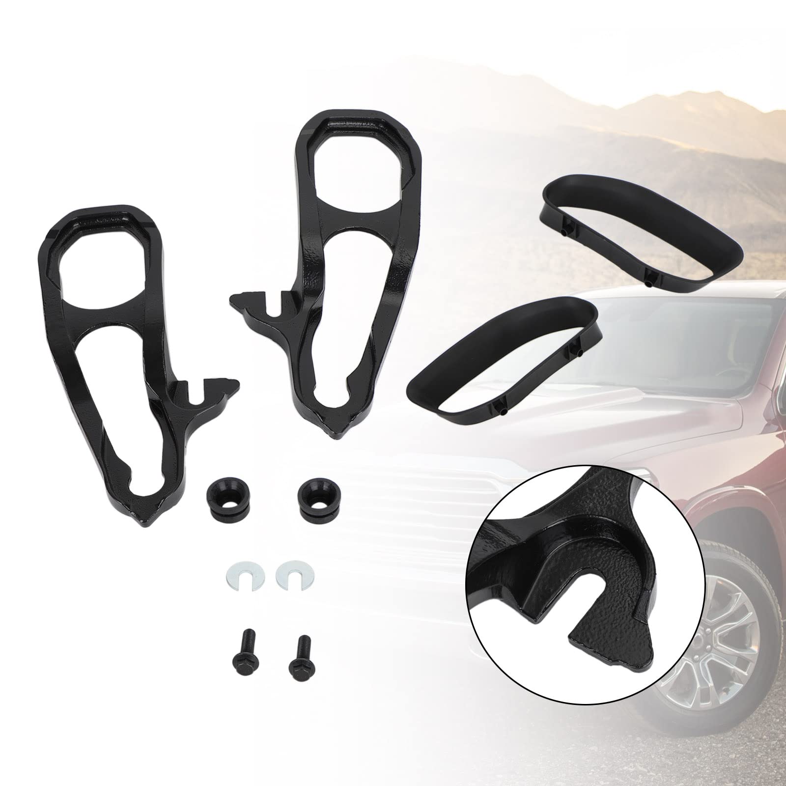 Abschlepphaken Front Links Rechts Passend für Ram 1500 2019 2020 Ersatz Mopar 82215268AB 68272945AB
