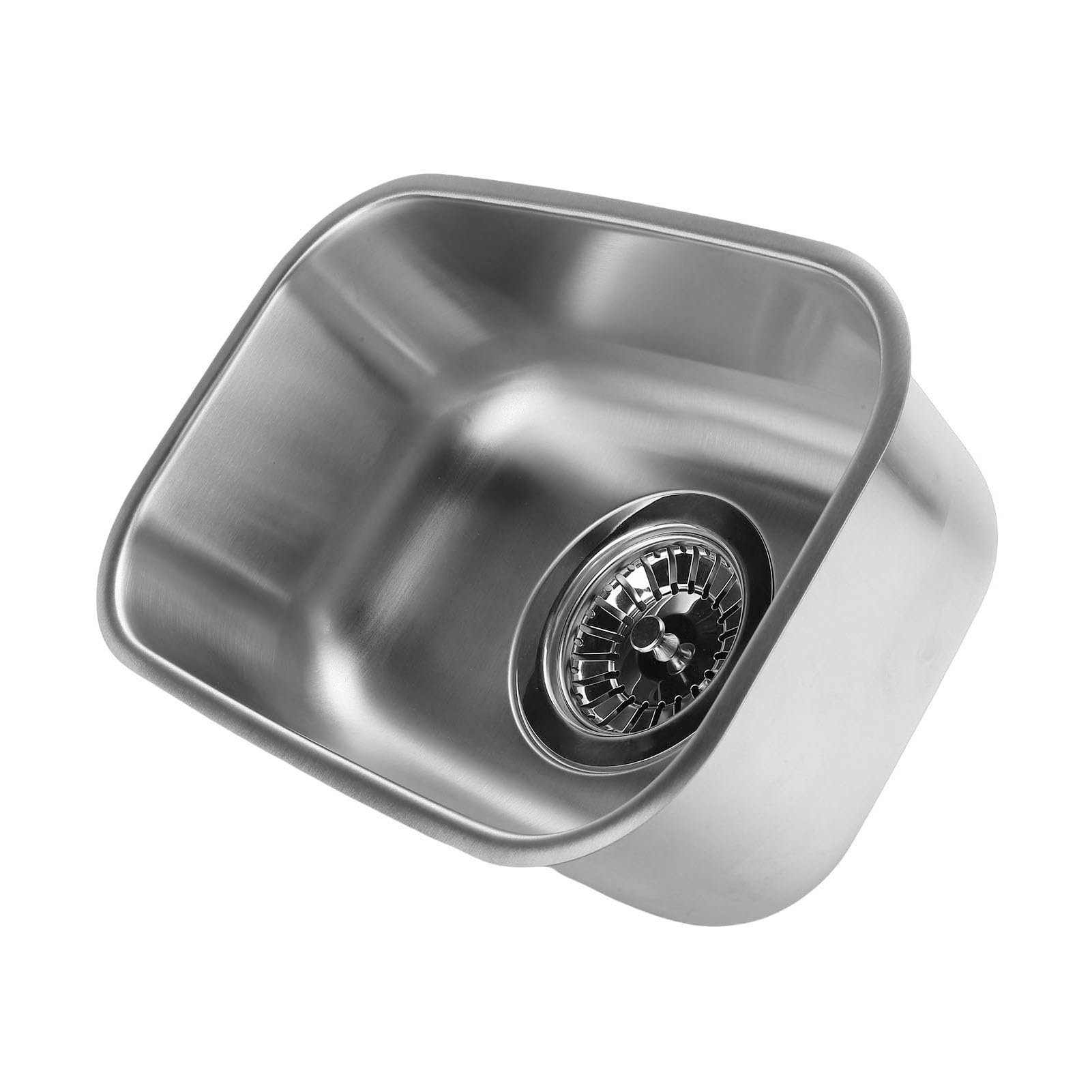 Misura Durevole per Mini Lavello per a Vasca Singola in Acciaio Inossidabile per Risparmiare Spazio Nei Veicoli e Yacht 12,6x8,66x4,72 Pollici