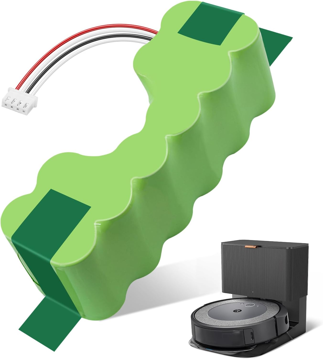 12V 3500mAh Replacement Battery for iRobot Roomba Combo I5 I5+, Combo R113, R113840, R1118, R1118, for Deebot 900 DM88 DD35 DE55 DE5G DC68 DM65, for Deebot OZMO 901 902 610 Robot Vacuum