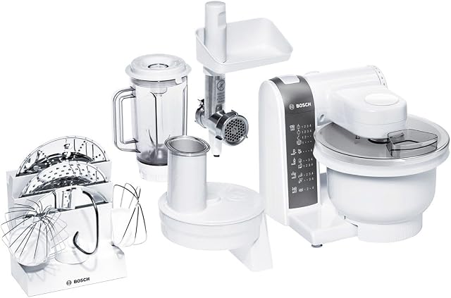 Bosch MUM4855 Food Processor - Food Processors (White, Plastic, 50/60 Hz)
