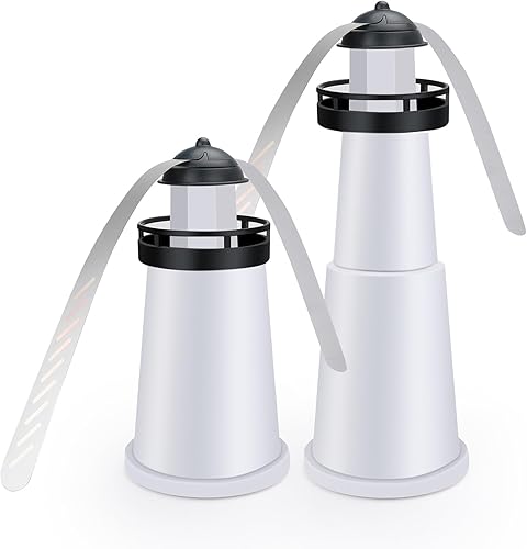 LOTKEY Ventiladores de mosca para mesas, repelente de moscas para exteriores e interiores, mantiene alejadas las moscas, ventilador de mesa con