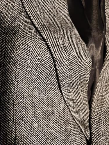 Mens Tweed Blazer Retro Herringbone Casual Sport Coat for Wedding Lightweight Suit Jacket Business Tux Prom Groomsmen2