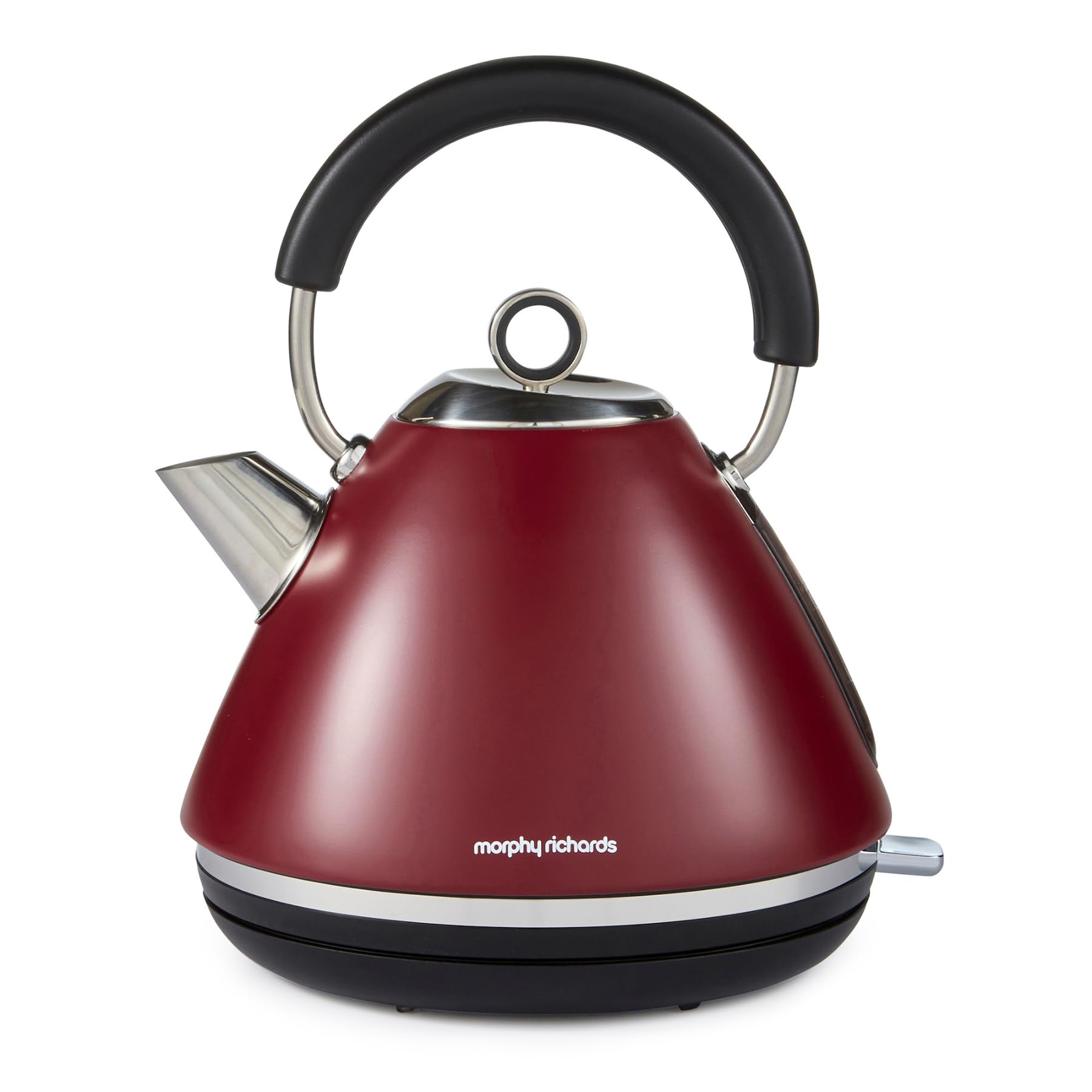 Morphy Richards Burgundy Accents Pyramid Kettle Rhubarb In | Size: Small