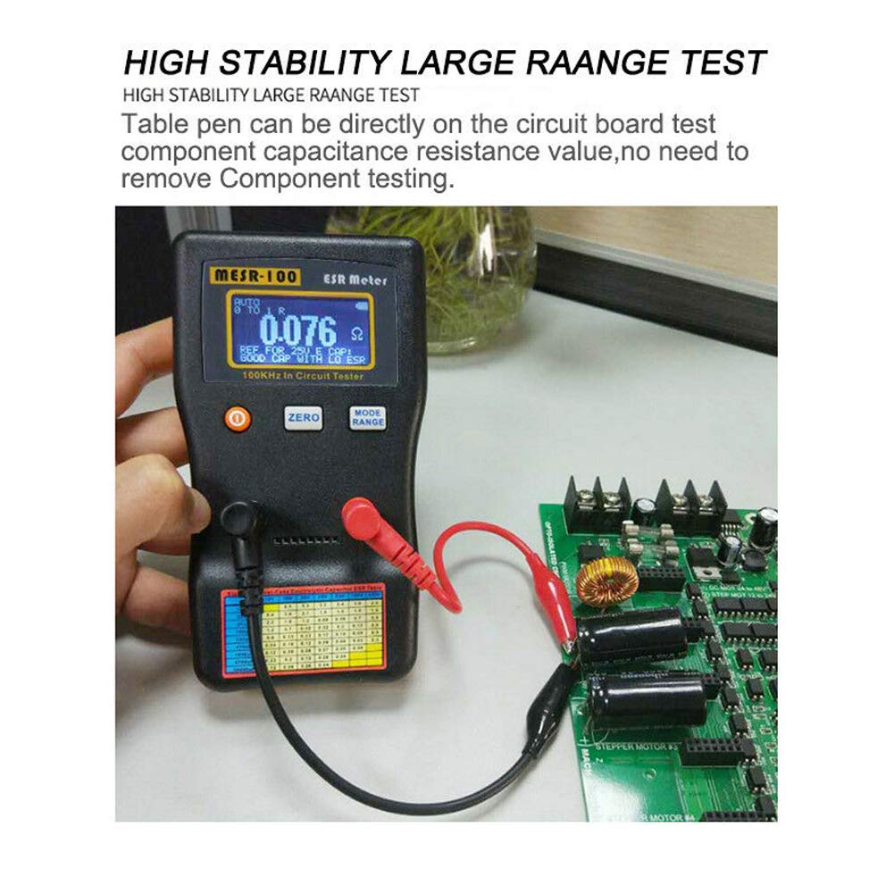 MESR-100 ESR Capacitance Meter Auto Range In Circuit Tester Capacitance Tester Capacitance Tester To Repair TV, LCD, Audio Card - View #9