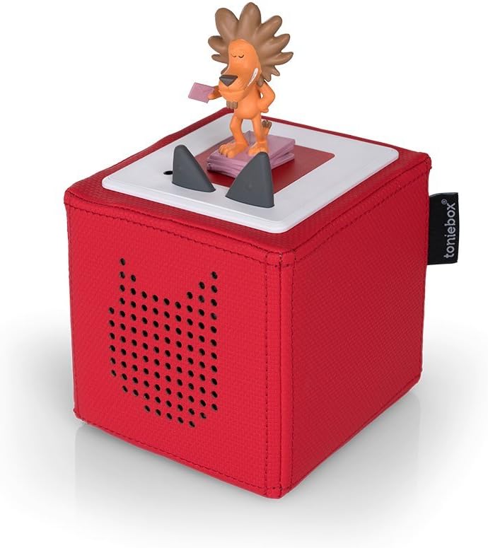Toniebox starter set red with Hörfigur lion