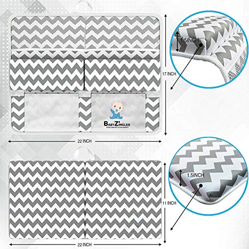 Baby Bath Kneeler & Elbow Pad Set – Memory Foam Cushion With Storage Pockets, Machine Washable