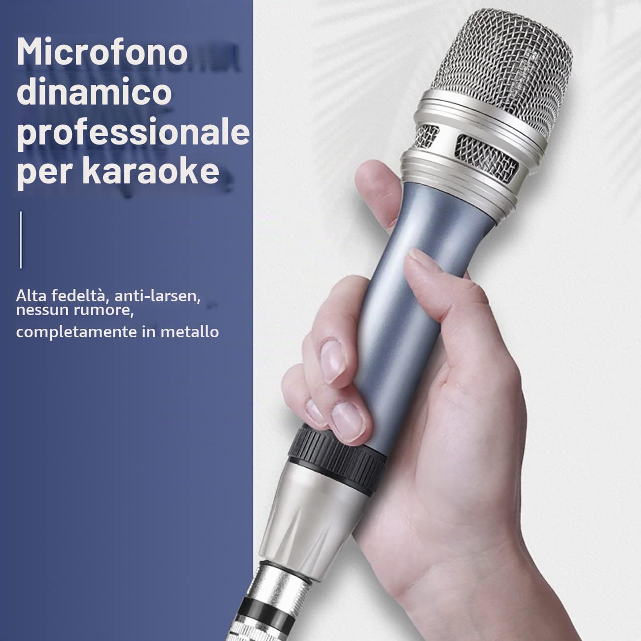 Depusheng C90 Microfono professionale cablato Microfono vocale dinamico Microfono palmare per casa KTV, canto, discorso, matrimonio, palcoscenico, attività all'aperto
