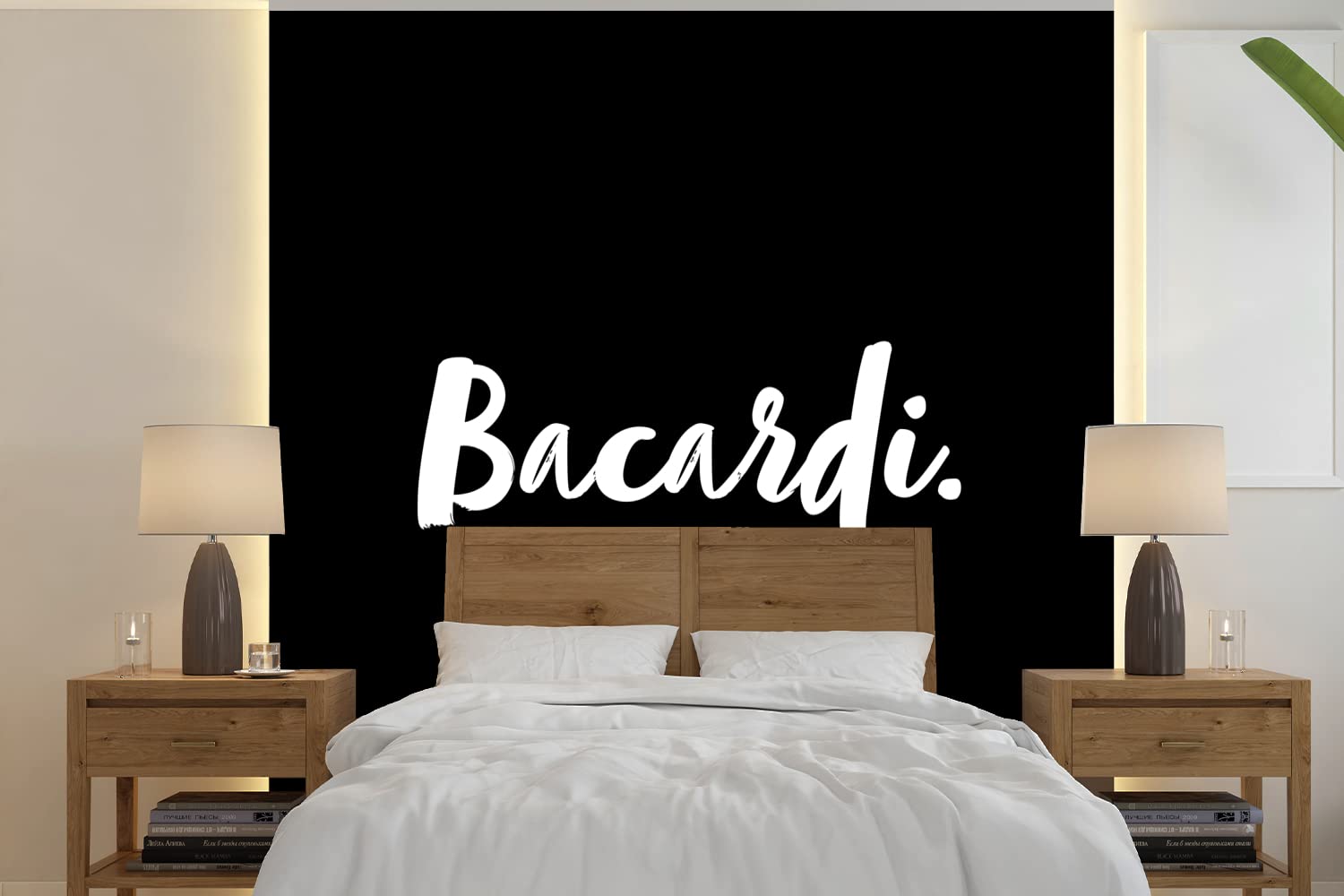 Selbstklebend Tapete Wandpapier Wandaufkleber Fototapete Tapeten Wanddeko 300x300 cm Cocktail - Bacardi - Text - Alkohol - Zitate