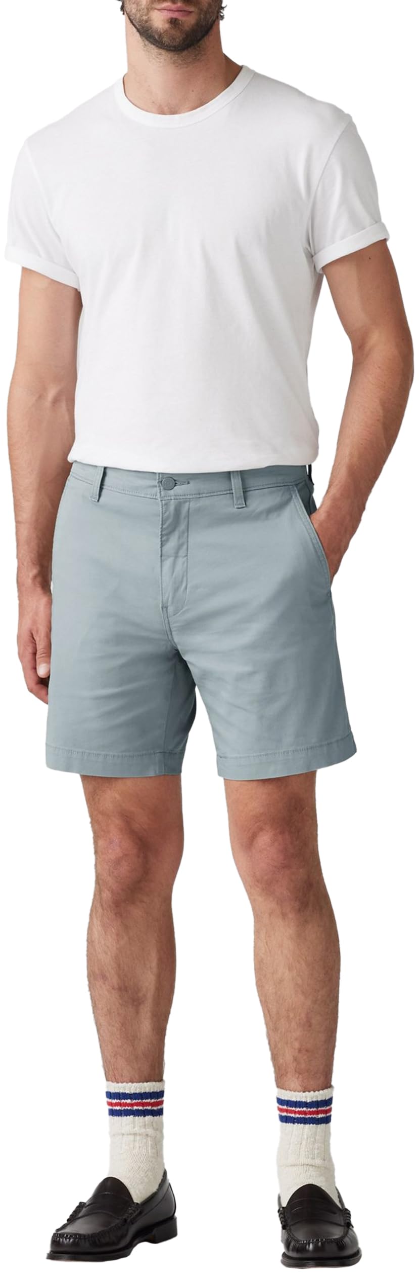Levi's Men's XX Chino Taper II Casual Shorts, Steam Blue, 29W
