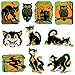 Beistle 00391 Vintage Halloween Fluorescent Cutouts 20 Piece, 8.5" - 13.75", Multicolor