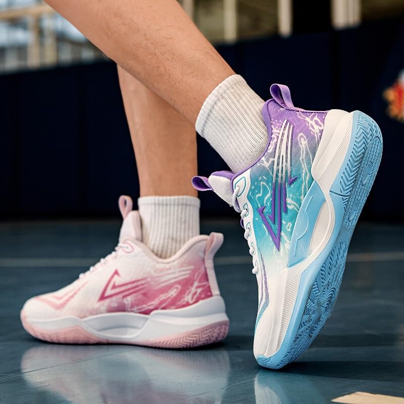 Buty do koszykówki unisex, antypoślizgowe, odporne na zużycie, amortyzujące, oddychające, młodzieżowe sportowe buty treningowe Buty spacerowe