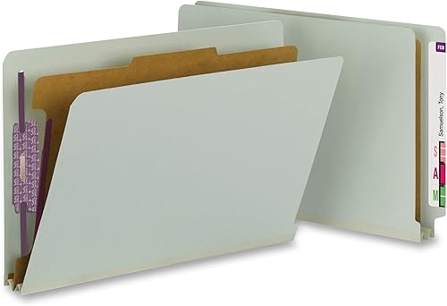 Smead Carpeta de clasificación reciclada legal