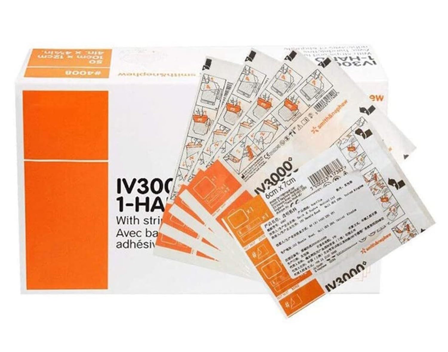 Condimento Trasparente, PICC Impermeabile 3000 Cerotto Medicale per Medicazioni, Anti-Allergica Auto-Pasta per Ferite Fissatore, Medicazione Nastro Fissatore