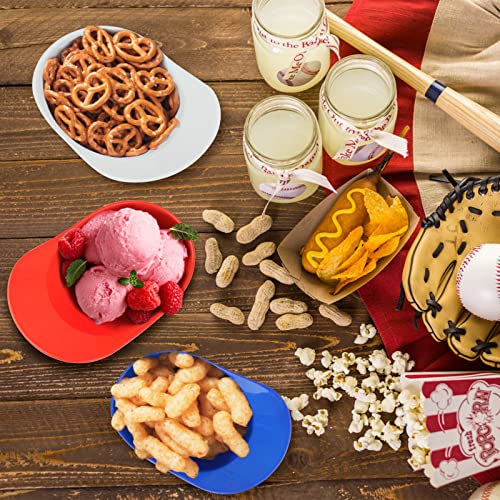 24 Pieces Baseball Helmet Ice Cream Bowls, 8 Oz Baseball Party Supplies Helmet Snack Bowl, Mini Plastic Sundae Helmets, Kids Baseball Ice Cream Hats For Sports Birthday Dessert Favors Serving #TOP6