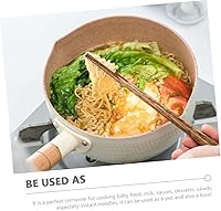 Vista 6 de 1 juego de sartén antiadherente multifuncional olla de cocina para guisos de fideos instantáneos y comida mango ergonómico fácil de limpiar tapa