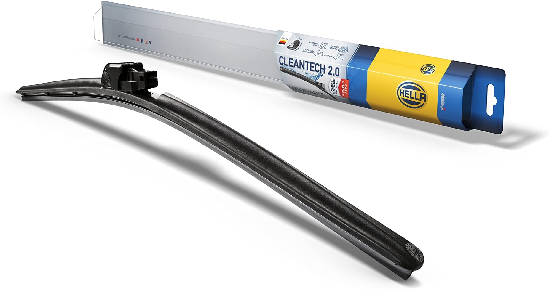 HELLA 358054221 CLEANTECH Wiper Blade, 22", Single, 1 Pack Amazon.in Car & Motorbike