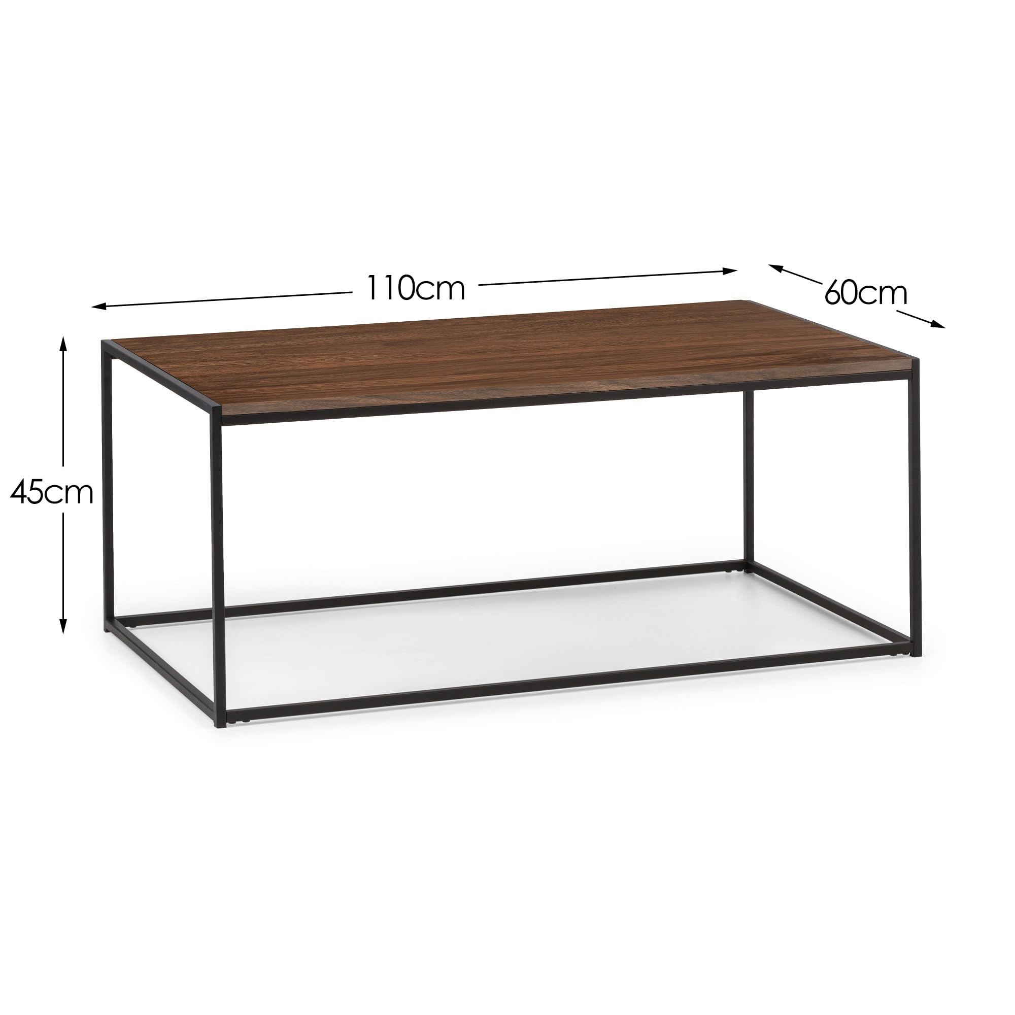 Mike Bijzettafel rond Walnoot 50cm