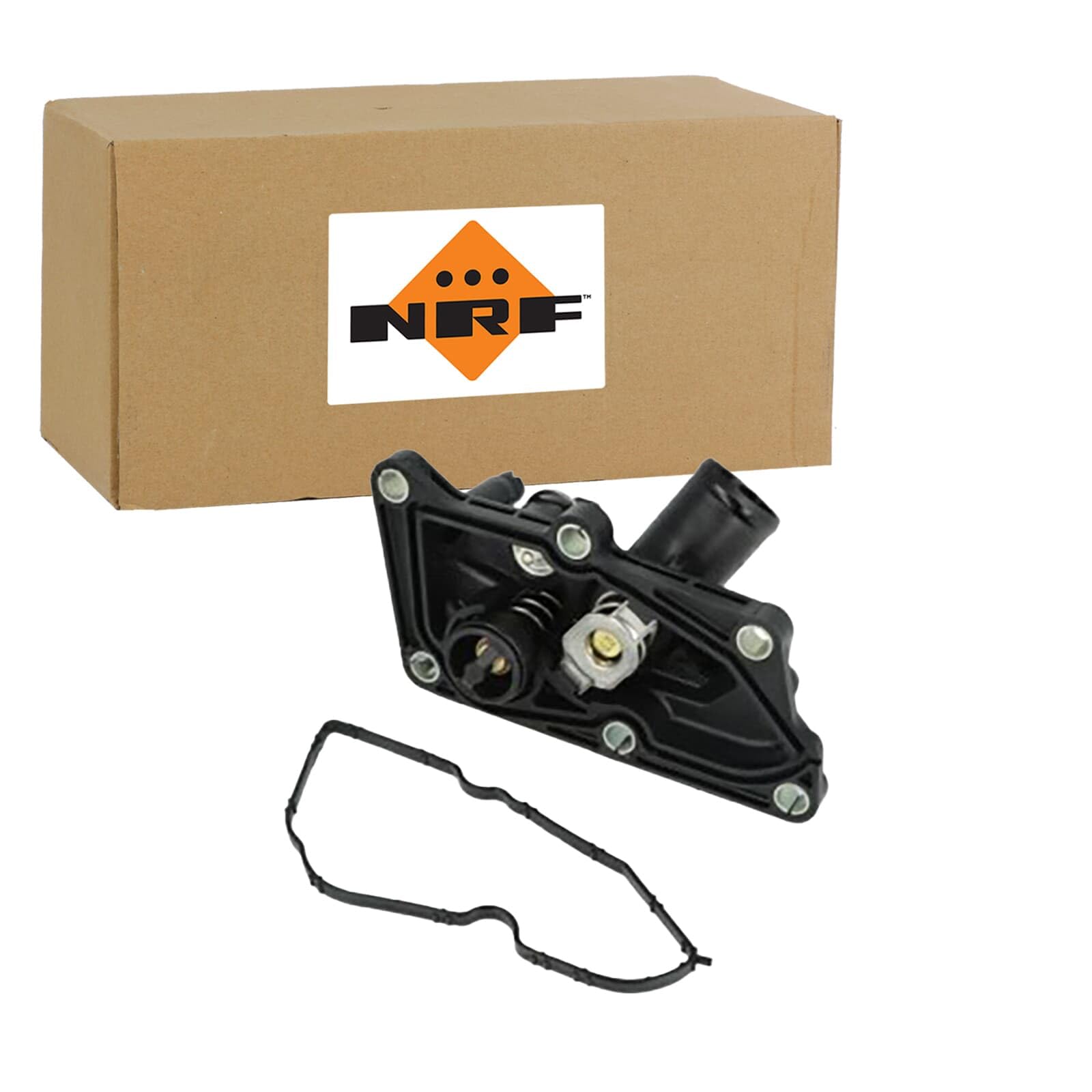 Nrf 725436 Termostato Motore Con Alloggiamento Con Anelli Di Tenuta Con Sensore 87°C-image