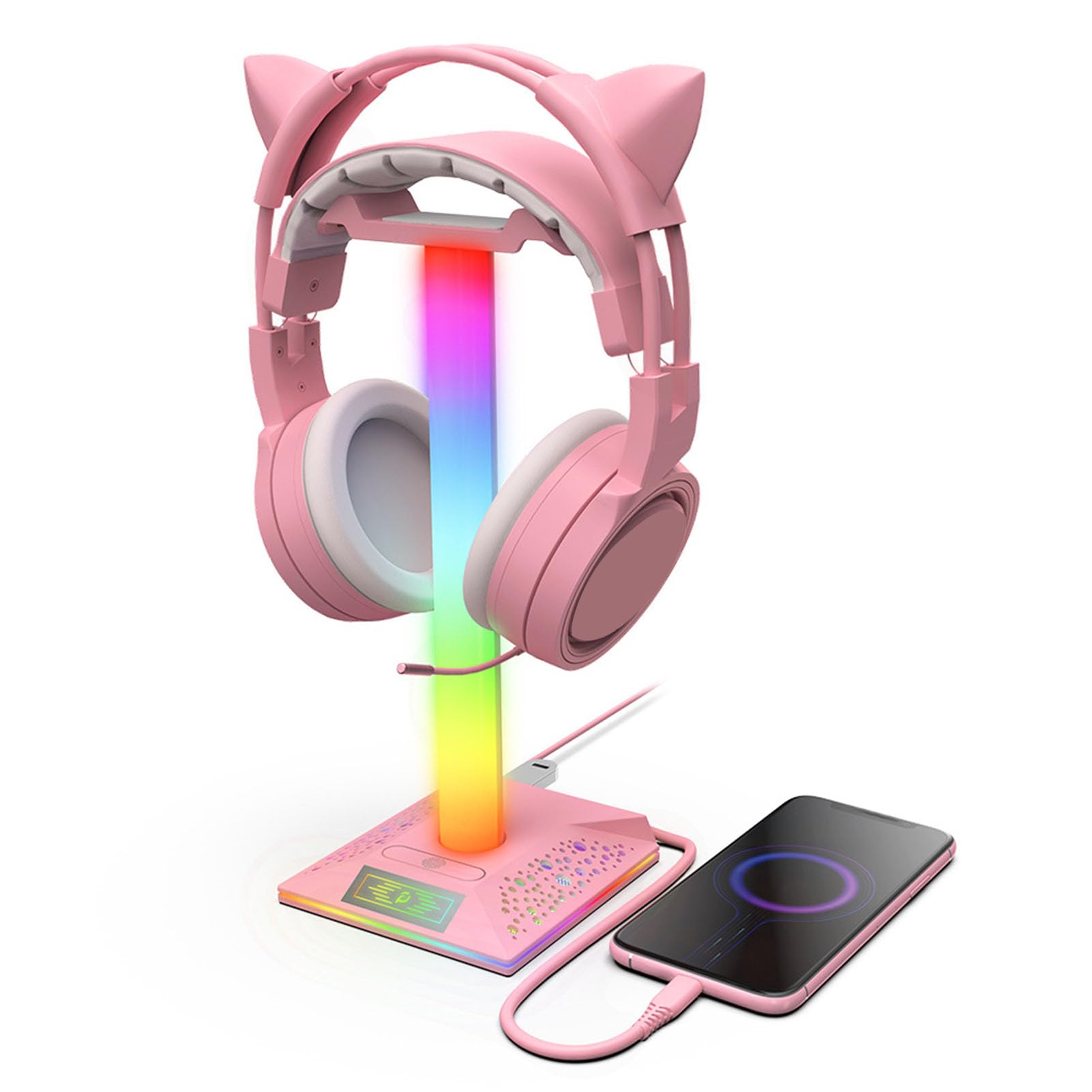 RGB Gaming Headset Stand, Professional Stylish Cool USB Port