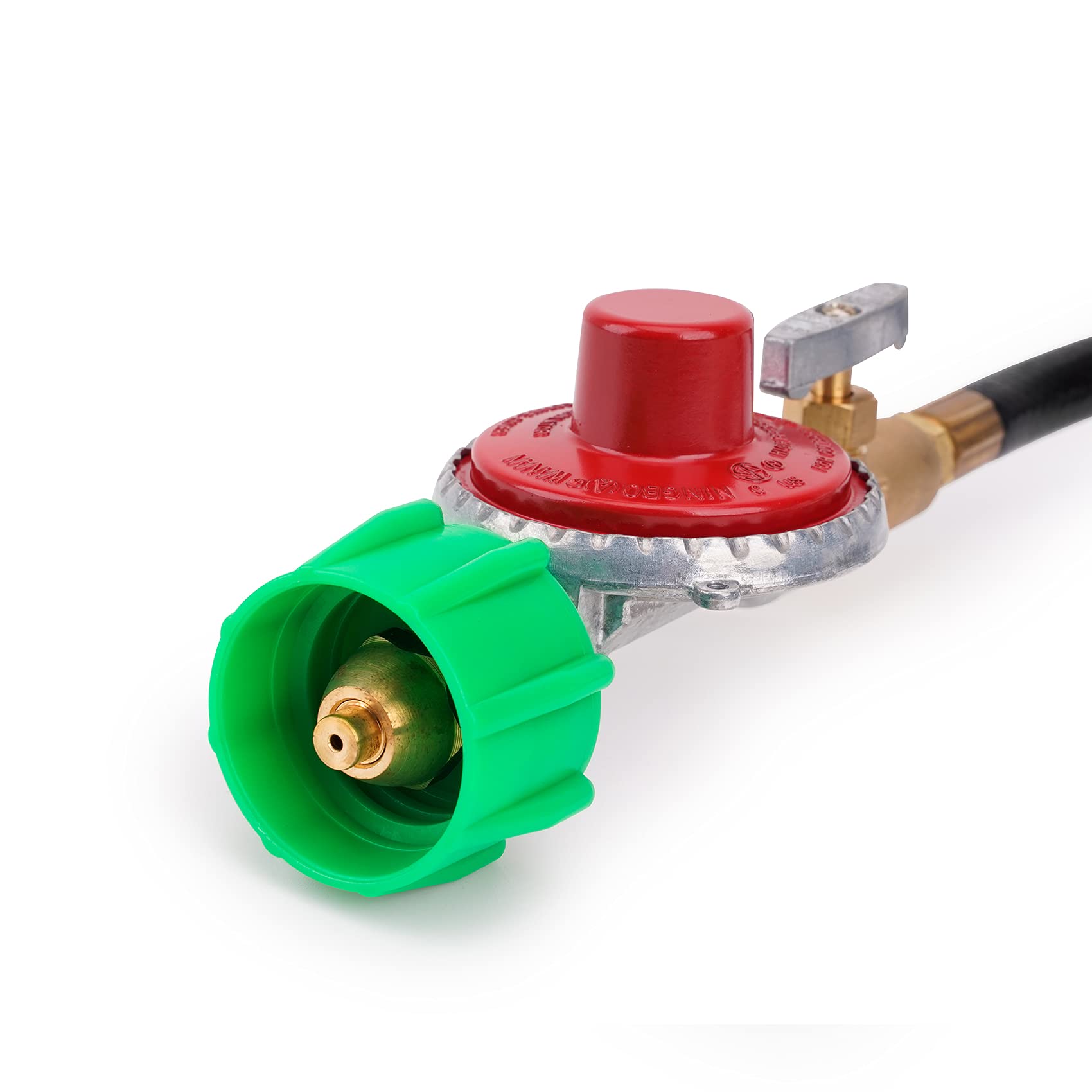 Stanbroil 48 Inch 10 PSI Alta presión propano Ajustable regulador válvula Manguera de Acoplamiento (QCC1 X 3/8 "Flare Swivel Fitting